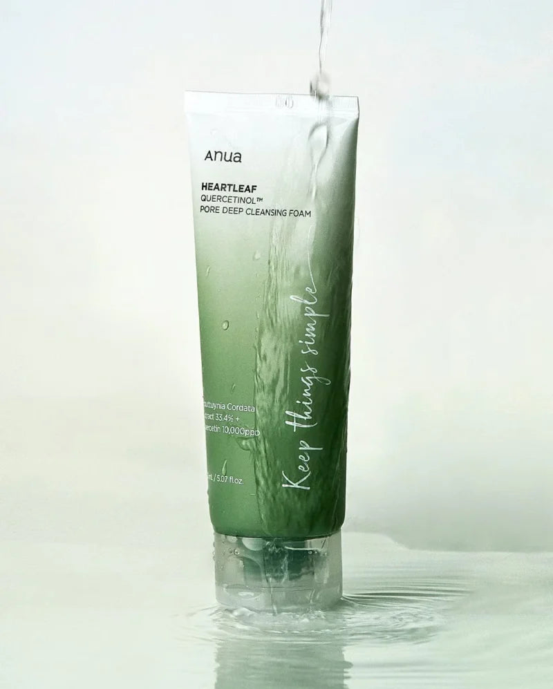 Anua – Heartleaf Quercetinol Pore Deep Cleansing Foam 🫧