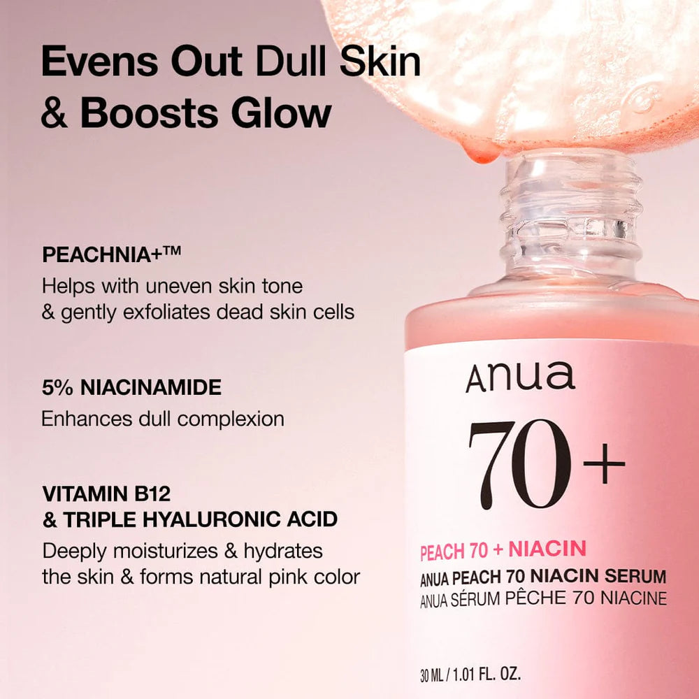 Anua - Peach 70% Niacinamide Serum 🍑