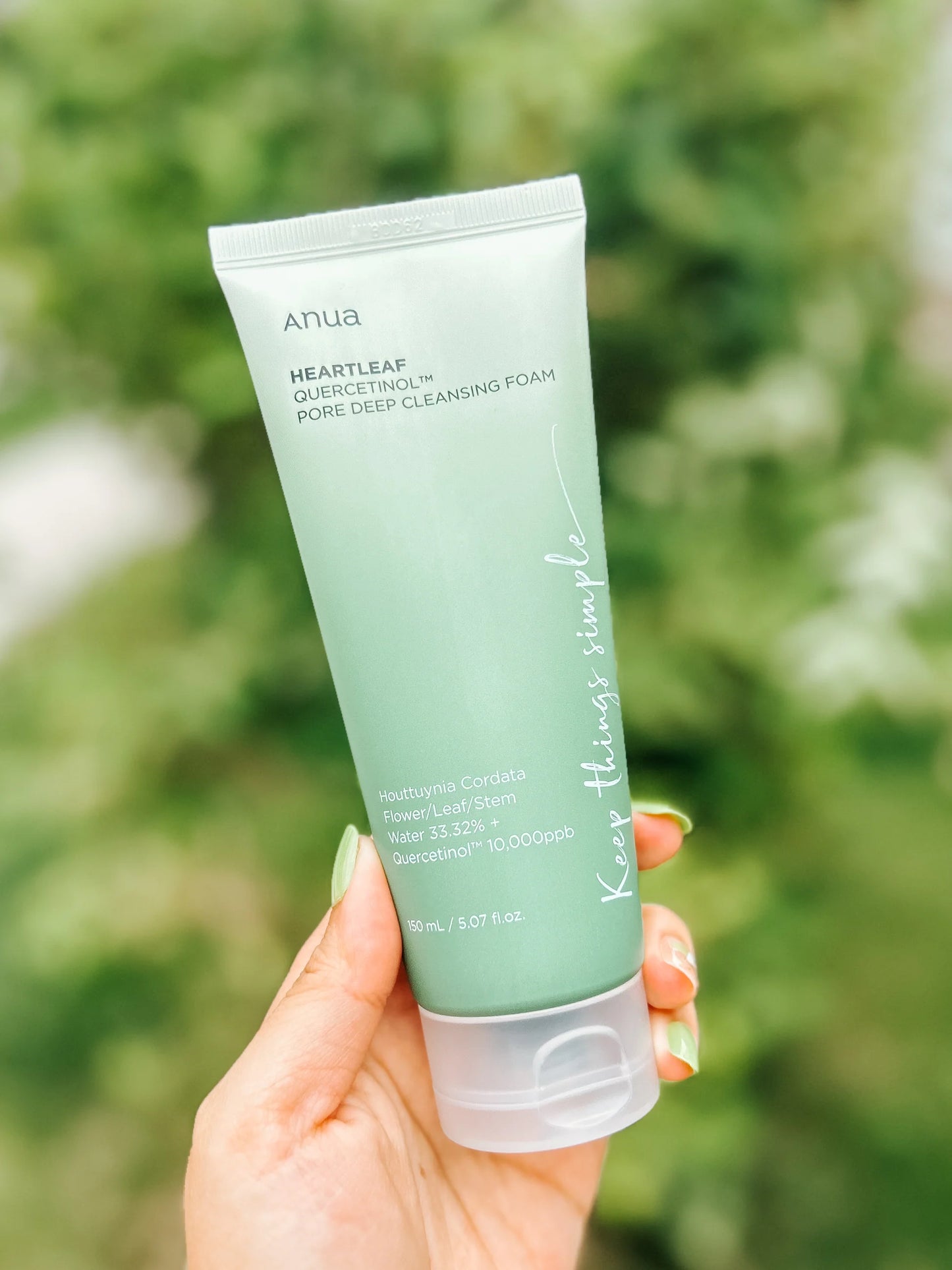 Anua – Heartleaf Quercetinol Pore Deep Cleansing Foam 🫧
