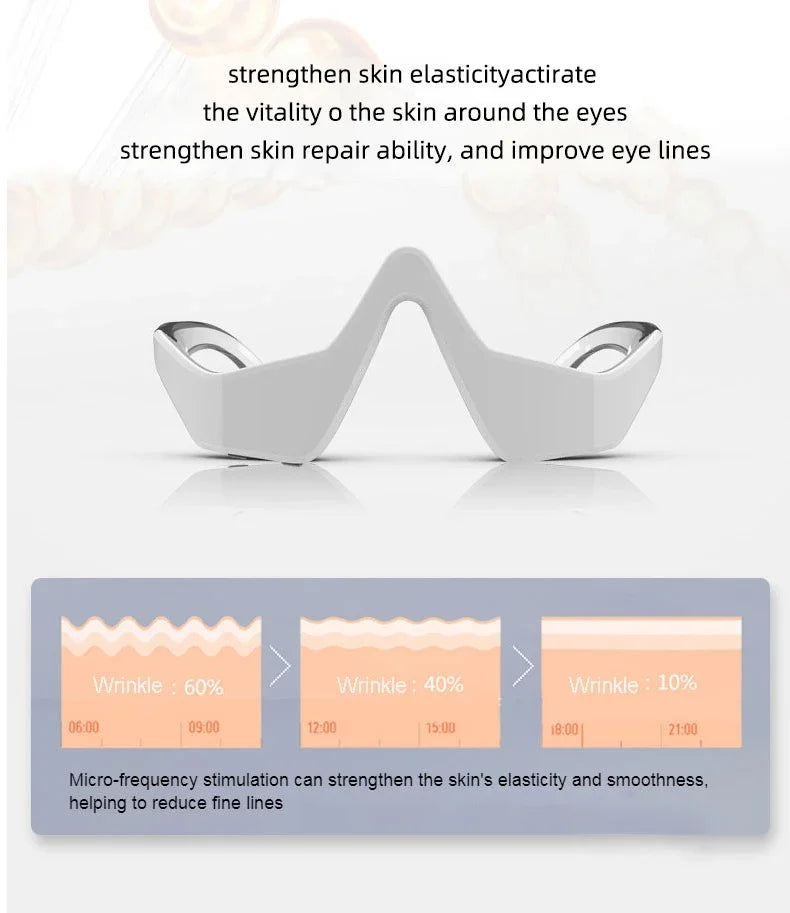 Rechargeable Eye Massager Glasses for Dark Circles ✨
