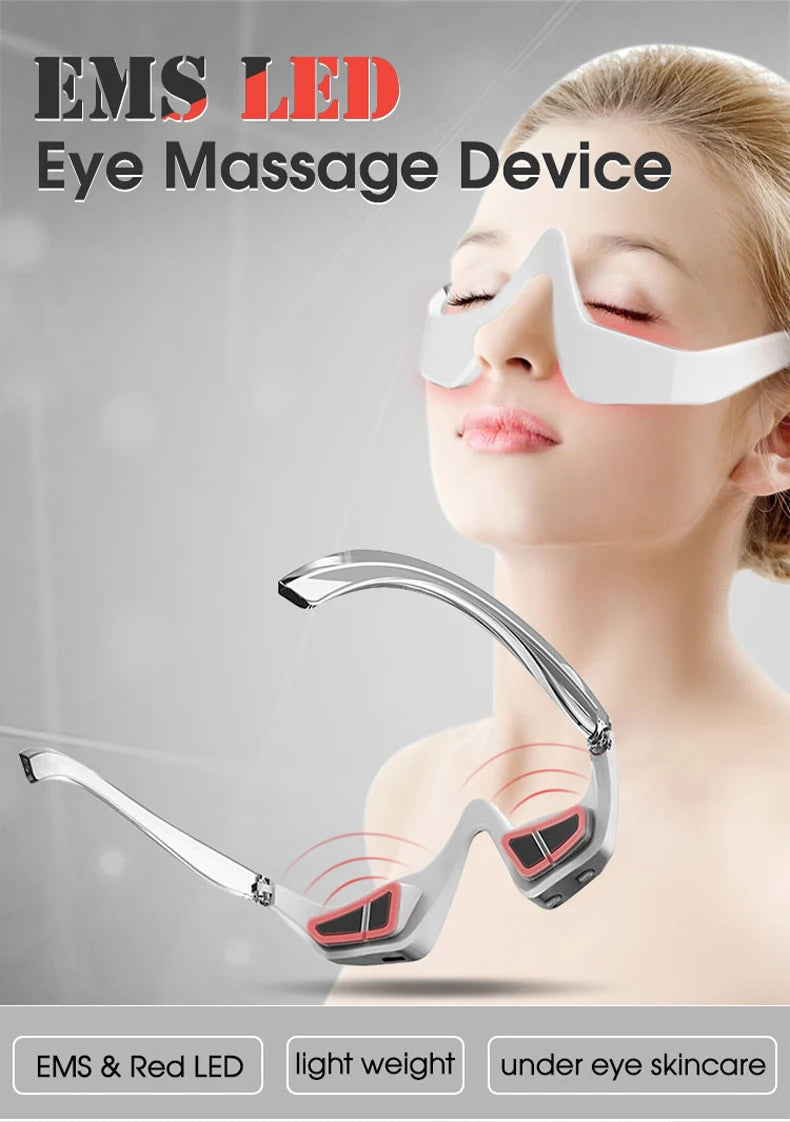 Rechargeable Eye Massager Glasses for Dark Circles ✨