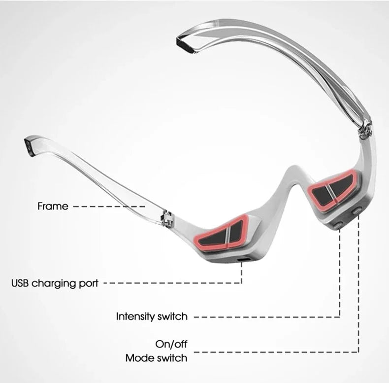 Rechargeable Eye Massager Glasses for Dark Circles ✨