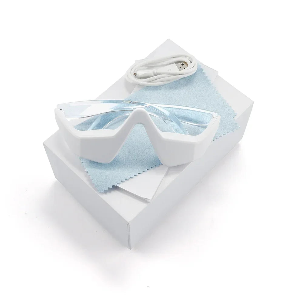 Rechargeable Eye Massager Glasses for Dark Circles ✨