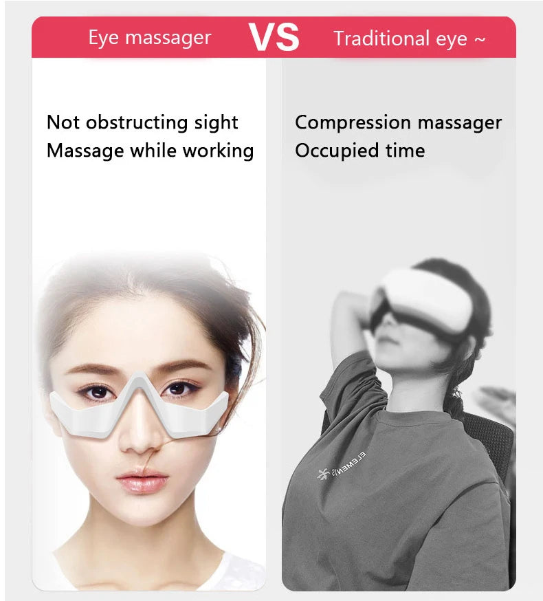 Rechargeable Eye Massager Glasses for Dark Circles ✨