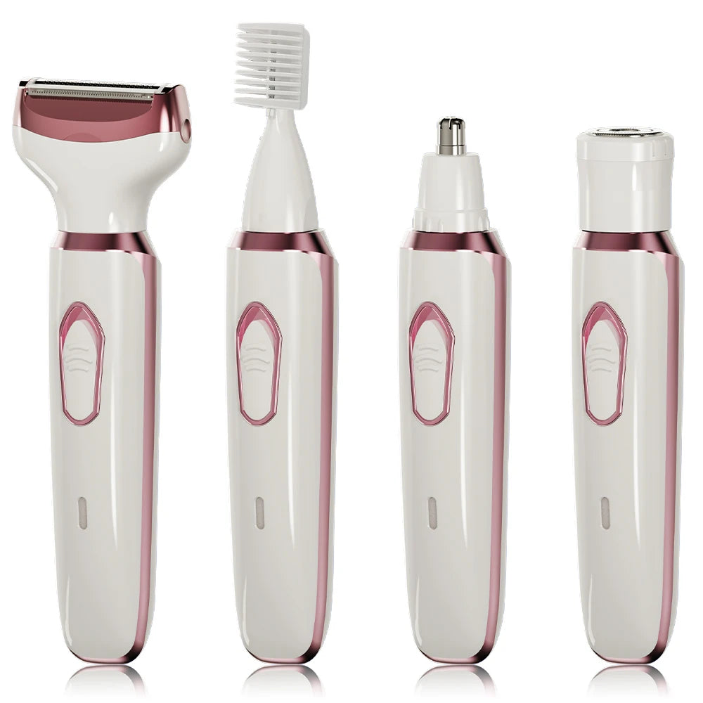 GlowTrim Pro - 4-in-1 Rechargeable Electric Razor Kit🪒