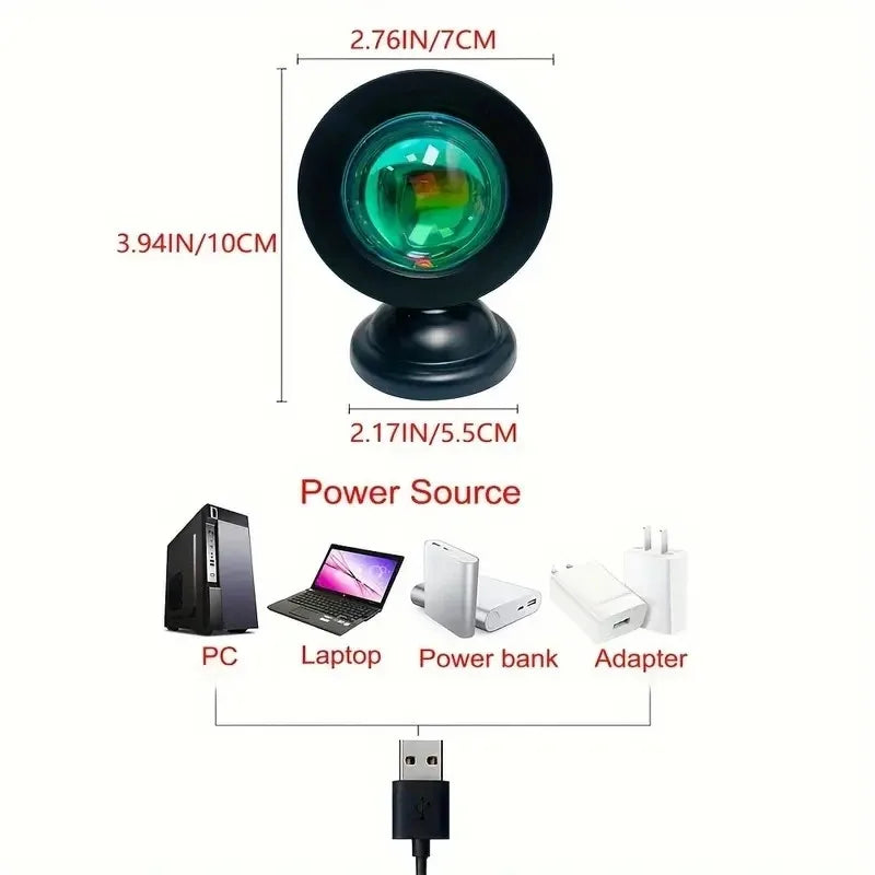 16-Color Spectrum Vibrant Sunset Projection Light ☀️