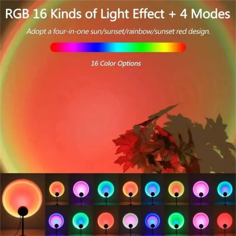 16-Color Spectrum Vibrant Sunset Projection Light ☀️