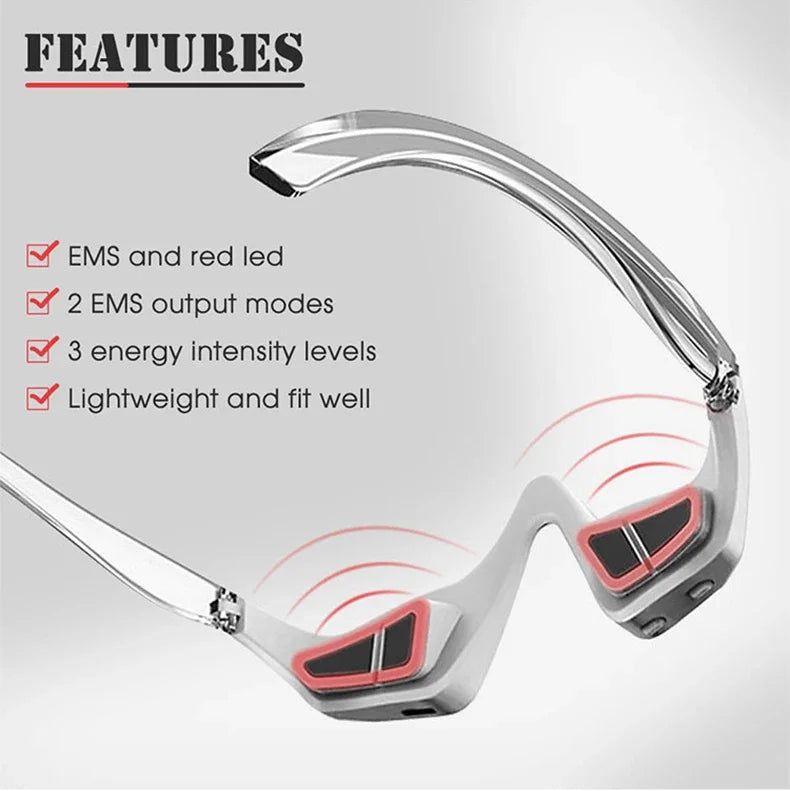 Rechargeable Eye Massager Glasses for Dark Circles ✨