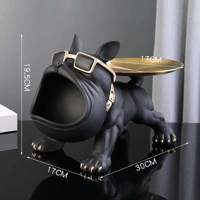 Bulldog Storage Butler Sculpture