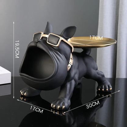Bulldog Storage Butler Sculpture