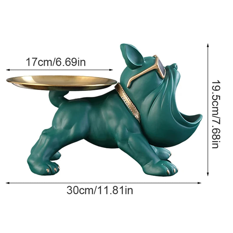 Bulldog Storage Butler Sculpture