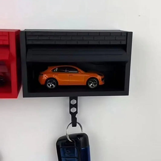 Car Garage Key Holder with Opening Door 🔑