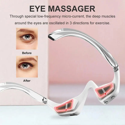 Rechargeable Eye Massager Glasses for Dark Circles ✨