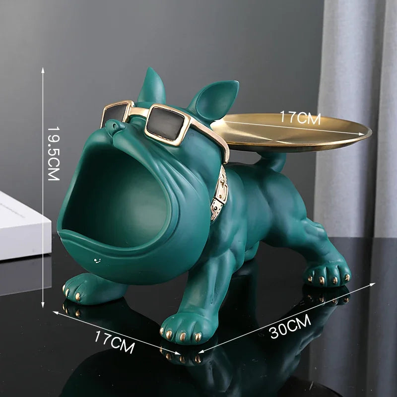 Bulldog Storage Butler Sculpture