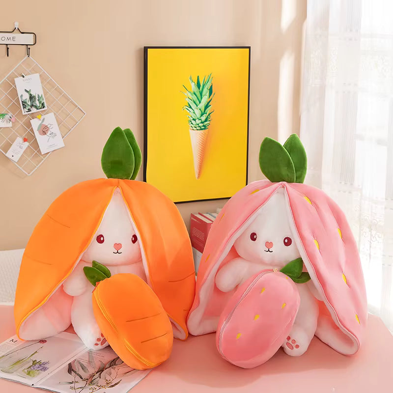 Bunny Plush – Carrot & Strawberry